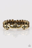 Serenely Summer - Brass Ring - Paparazzi Accessories Ring Bedazzle Me Pretty Mobile Fashion Boutique