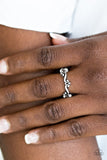 Serenely Summer - Silver Ring - Paparazzi Accessories Ring Bedazzle Me Pretty Mobile Fashion Boutique