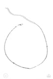 Serenity Strand - Silver Necklace - Paparazzi Accessories Necklace Bedazzle Me Pretty Mobile Fashion Boutique