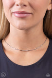 Serenity Strand - Silver Necklace - Paparazzi Accessories Necklace Bedazzle Me Pretty Mobile Fashion Boutique