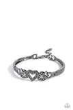 Seriously Smitten - Black Bracelet - Paparazzi Accessories Bracelet Bedazzle Me Pretty Mobile Fashion Boutique