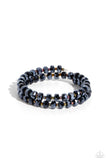Seriously Stellar - Blue Bracelet - Paparazzi Accessories Bracelet Bedazzle Me Pretty Mobile Fashion Boutique