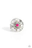 Seriously SUNBURST - Pink Ring - Paparazzi Accessories Ring Bedazzle Me Pretty Mobile Fashion Boutique