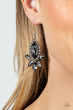 Serving Up Sparkle - Silver Earrings - Paparazzi Accessories Earrings Bedazzle Me Pretty Mobile Fashion Boutique