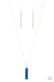 Set in GEMSTONE - Blue Necklace - Paparazzi Accessories Necklace Bedazzle Me Pretty Mobile Fashion Boutique