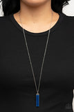 Set in GEMSTONE - Blue Necklace - Paparazzi Accessories Necklace Bedazzle Me Pretty Mobile Fashion Boutique