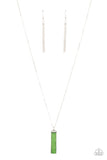 Set in GEMSTONE - Green Necklace - Paparazzi Accessories Necklace Bedazzle Me Pretty Mobile Fashion Boutique