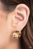 Setting the STAR High - Gold Earrings - Paparazzi Accessories Earrings Bedazzle Me Pretty Mobile Fashion Boutique