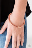 Seven Figure Fabulous - Copper Bracelet - Paparazzi Accessories Bracelet Bedazzle Me Pretty Mobile Fashion Boutique