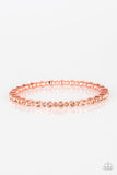 Seven Figure Fabulous - Copper Bracelet - Paparazzi Accessories Bracelet Bedazzle Me Pretty Mobile Fashion Boutique