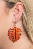 Shake Your PALMS PALMS - Orange Earrings - Paparazzi Accessories Earrings Bedazzle Me Pretty Mobile Fashion Boutique