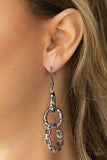Shameless Shine - Black Earrings - Paparazzi Accessories Earrings Bedazzle Me Pretty Mobile Fashion Boutique