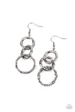 Shameless Shine - Black Earrings - Paparazzi Accessories Earrings Bedazzle Me Pretty Mobile Fashion Boutique