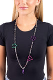 Shape the Future - Purple Lanyard - Paparazzi Accessories Lanyard Bedazzle Me Pretty Mobile Fashion Boutique