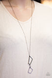 Shapely Silhouettes - Black Necklace - Paparazzi Accessories Necklace Bedazzle Me Pretty Mobile Fashion Boutique