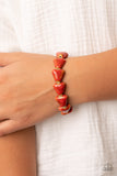 SHARK Out of Water - Red Bracelet - Paparazzi Accessories Bracelet Bedazzle Me Pretty Mobile Fashion Boutique