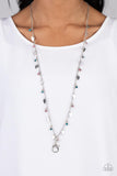 Sharp-Edged Shimmer - Multi Lanyard - Paparazzi Accessories Lanyard Bedazzle Me Pretty Mobile Fashion Boutique