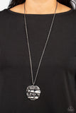 Shattered Sunset - Black Necklace - Paparazzi Accessories Necklace Bedazzle Me Pretty Mobile Fashion Boutique