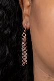 Shattered Sunset - Copper Necklace - Paparazzi Accessories Necklace Bedazzle Me Pretty Mobile Fashion Boutique