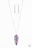She QUILL Be Loved - Purple Necklace - Paparazzi Accessories Necklace Bedazzle Me Pretty Mobile Fashion Boutique