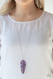 She QUILL Be Loved - Purple Necklace - Paparazzi Accessories Necklace Bedazzle Me Pretty Mobile Fashion Boutique
