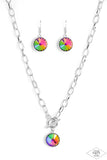 She Sparkles On - Multi Necklace - Paparazzi Accessories Necklace Bedazzle Me Pretty Mobile Fashion Boutique