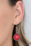She Went West - Red Necklace - Paparazzi Accessories Necklace Bedazzle Me Pretty Mobile Fashion Boutique
