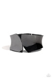 Sheared Sass - Black Bracelet - Paparazzi Accessories Bracelet Bedazzle Me Pretty Mobile Fashion Boutique