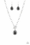 Sheen Queen - Black Necklace - Paparazzi Accessories Necklace Bedazzle Me Pretty Mobile Fashion Boutique