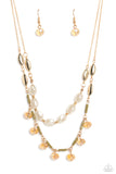 Sheen Season - Gold Necklace - Paparazzi Accessories Necklace Bedazzle Me Pretty Mobile Fashion Boutique