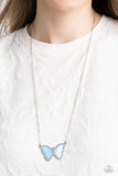 SHELL-bound - Blue Necklace - Paparazzi Accessories Necklace Bedazzle Me Pretty Mobile Fashion Boutique