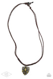 Shielded Simplicity Necklace - Paparazzi Accessories Necklace Bedazzle Me Pretty Mobile Fashion Boutique