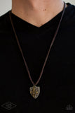 Shielded Simplicity Necklace - Paparazzi Accessories Necklace Bedazzle Me Pretty Mobile Fashion Boutique