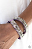 Shimmer and Sass - Purple Bracelet - Paparazzi Accessories Bracelet Bedazzle Me Pretty Mobile Fashion Boutique