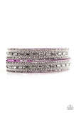 Shimmer and Sass - Purple Bracelet - Paparazzi Accessories Bracelet Bedazzle Me Pretty Mobile Fashion Boutique