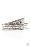 Shimmer and Sass - Silver Bracelet - Paparazzi Accessories Bracelet Bedazzle Me Pretty Mobile Fashion Boutique