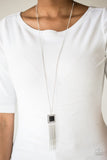 Shimmer Sensei - Black Necklace - Paparazzi Accessories Necklace Bedazzle Me Pretty Mobile Fashion Boutique