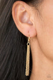 Shimmer Sensei - Gold Necklace - Paparazzi Accessories Necklace Bedazzle Me Pretty Mobile Fashion Boutique