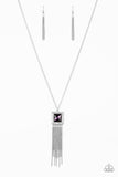 Shimmer Sensei - Purple Necklace - Paparazzi Accessories Necklace Bedazzle Me Pretty Mobile Fashion Boutique