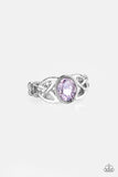 Shimmer Splash - Purple Ring - Paparazzi Accessories Ring Bedazzle Me Pretty Mobile Fashion Boutique