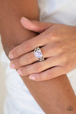 Shimmer Splash - Purple Ring - Paparazzi Accessories Ring Bedazzle Me Pretty Mobile Fashion Boutique