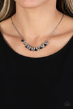 Shimmering High Society - Black Necklace - Paparazzi Accessories Necklace Bedazzle Me Pretty Mobile Fashion Boutique
