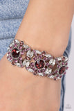 Shimmering Solo - Purple Bracelet - Paparazzi Accessories Bracelet Bedazzle Me Pretty Mobile Fashion Boutique