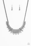 Shimmering Song - Black Necklace - Paparazzi Accessories Necklace Bedazzle Me Pretty Mobile Fashion Boutique