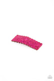 Shimmery Sequinista - Pink Hair Clip - Paparazzi Accessories Hair Clip Bedazzle Me Pretty Mobile Fashion Boutique