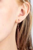 Shine Your Light - Copper Necklace - Paparazzi Accessories Necklace Bedazzle Me Pretty Mobile Fashion Boutique
