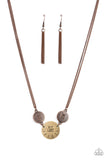 Shine Your Light - Copper Necklace - Paparazzi Accessories Necklace Bedazzle Me Pretty Mobile Fashion Boutique