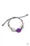 Shore Up - Purple Bracelet - Paparazzi Accessories Bracelet Bedazzle Me Pretty Mobile Fashion Boutique