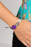 Shore Up - Purple Bracelet - Paparazzi Accessories Bracelet Bedazzle Me Pretty Mobile Fashion Boutique