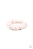 Shoreside Soiree - Pink Bracelet - Paparazzi Accessories Bracelet Bedazzle Me Pretty Mobile Fashion Boutique